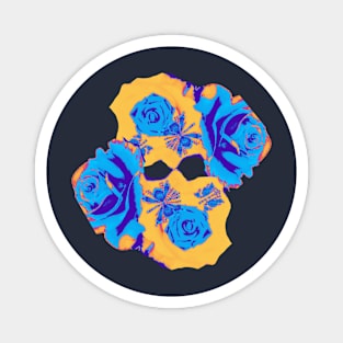 ROSE SKULL Magnet